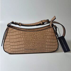 FRENCH CONNECTION Galellea Crocodile-embossed Shoulder Bag